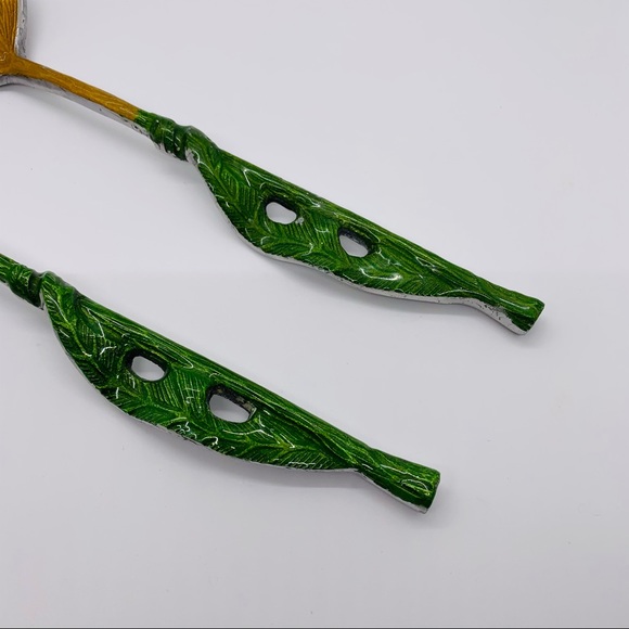 NWT Floral Themed Salad Serving Set - Picture 4 of 6